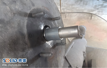 索雷工业在线修复提升绞笼轴承位磨